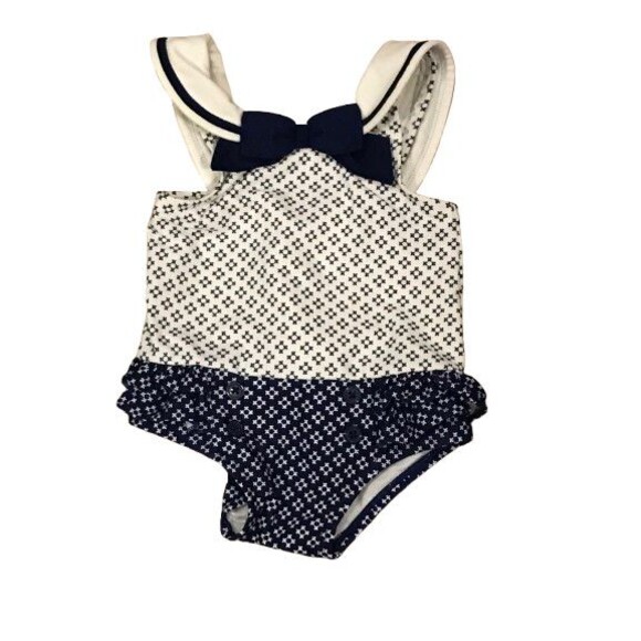 Baby Girl's Swimsuit 12-18 Months Gymboree One-Piece w/ Ruffle - Picture 1 of 2